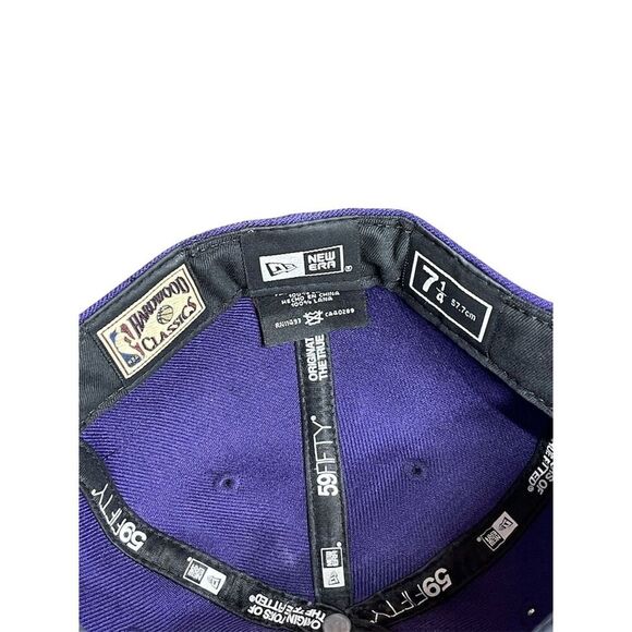 New Era Los Angeles Lakers 59Fifty Fitted Hat Purple Size 7 3/4 - Picture 6 of 6